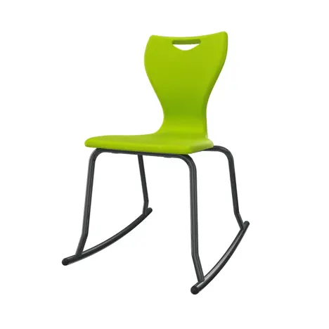 En Rock Educational Chair - Size 6 - Black Frame - Lime Green